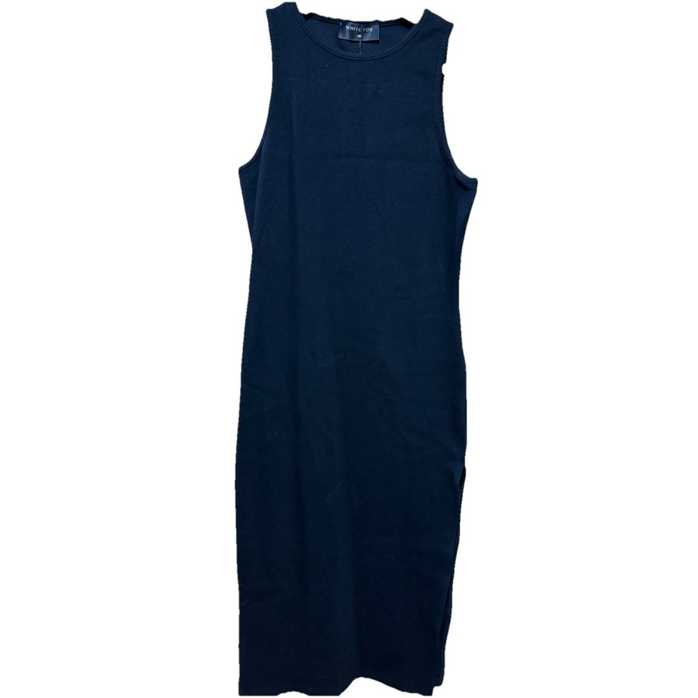 White Fox Boutique Meet Again Midi Dress Black‎ Size Medium NWT